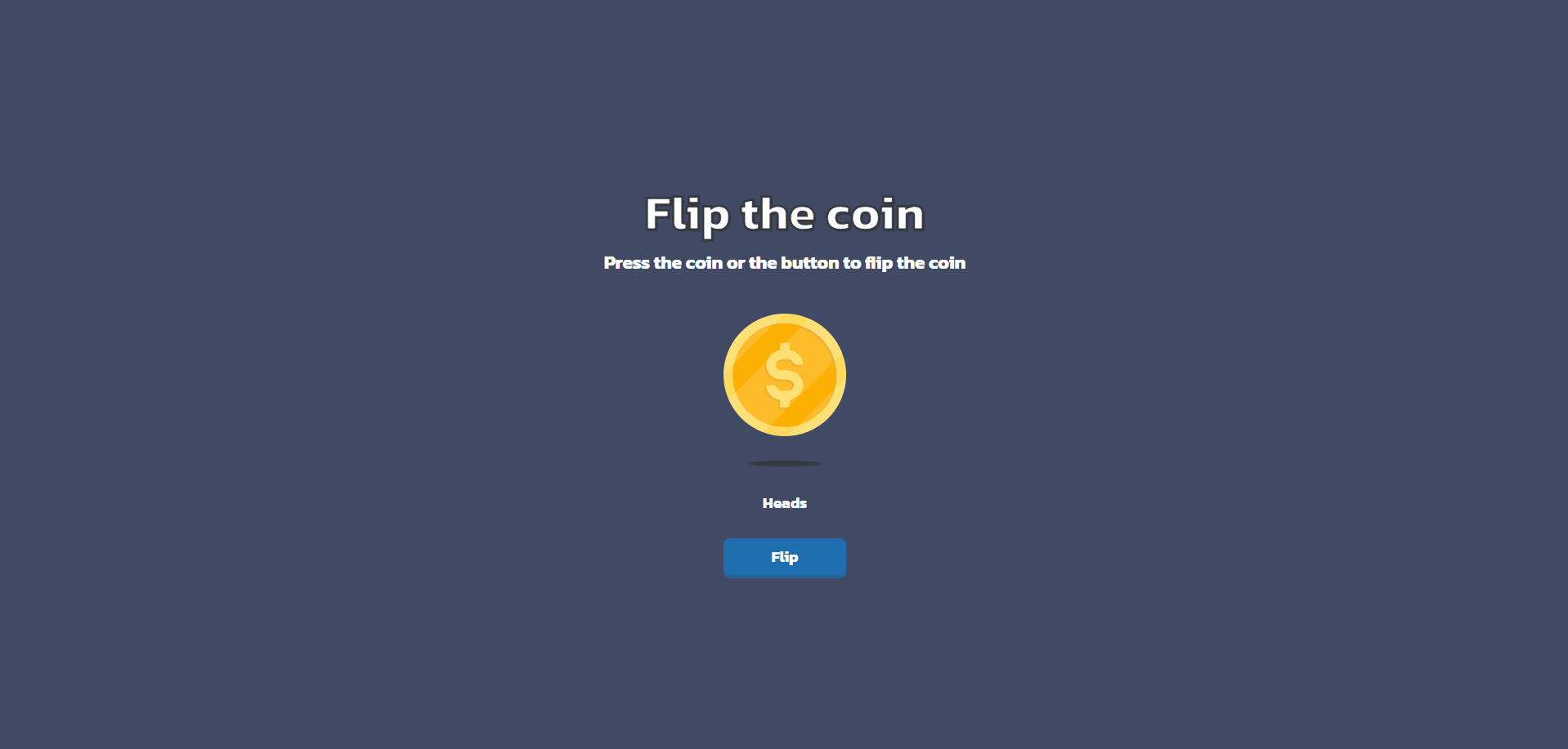Flip-a-Coin screenshot